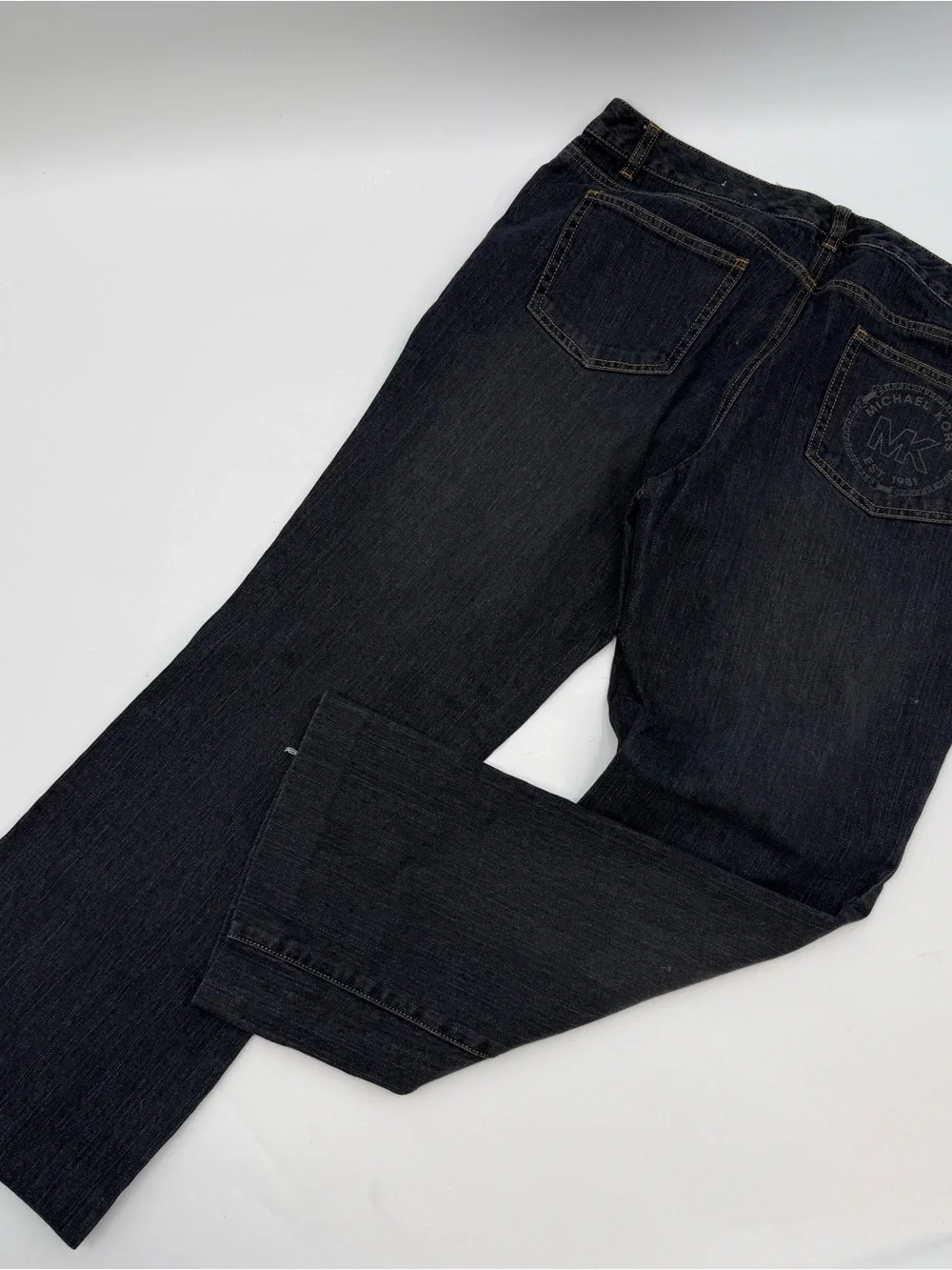 Michael Kors Dark Black Straight Leg Jeans